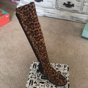 Leopard Over-the-Knee Boots
